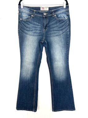 L.E.I Sophia Hipster Flare Jeans Juniors Size 13 Regular LEI